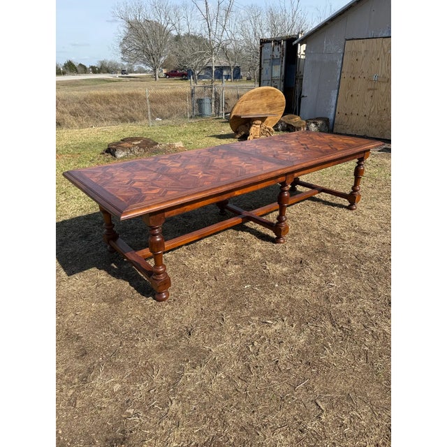 Long 18th Century French Walnut Farm Table or Monastery Dining Table For Sale - Image 9 of 18