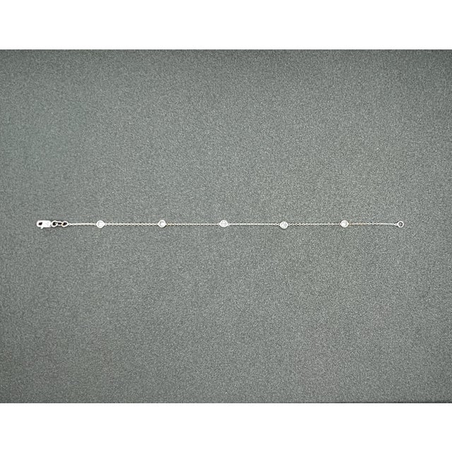 0.55 Ct Diamond by the Yard Bracelet For Sale - Image 4 of 5