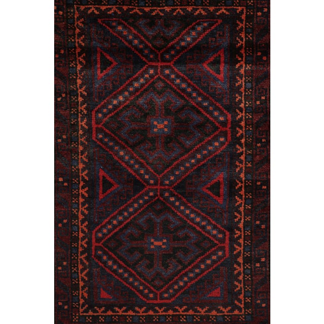Afghan Baluch Tribal Rug With Geometric Patterns For Sale In New York - Image 6 of 7
