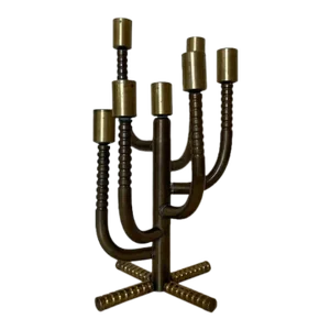 1910s Brass Candelabra