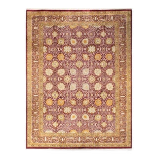Mogul, One-of-a-Kind Hand-Knotted Area Rug in Purple, 10' 2" x 13' 6" For Sale