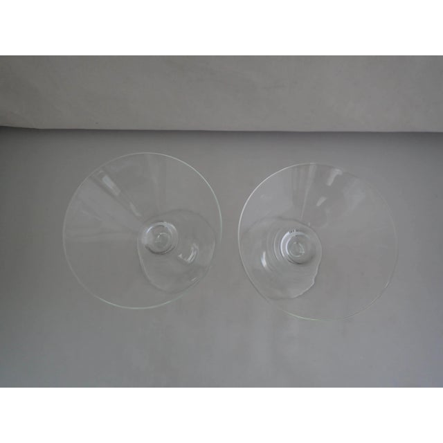 Schott Zwiesel Crystal Martini Glasses- A Pair For Sale - Image 4 of 5