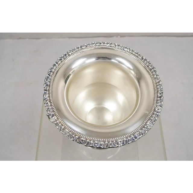 Mid 20th Century Mid 20th Century Victorian Silver Plated Twin Branch Handle Trophy Cup Champagne Ice Bucket For Sale - Image 5 of 12