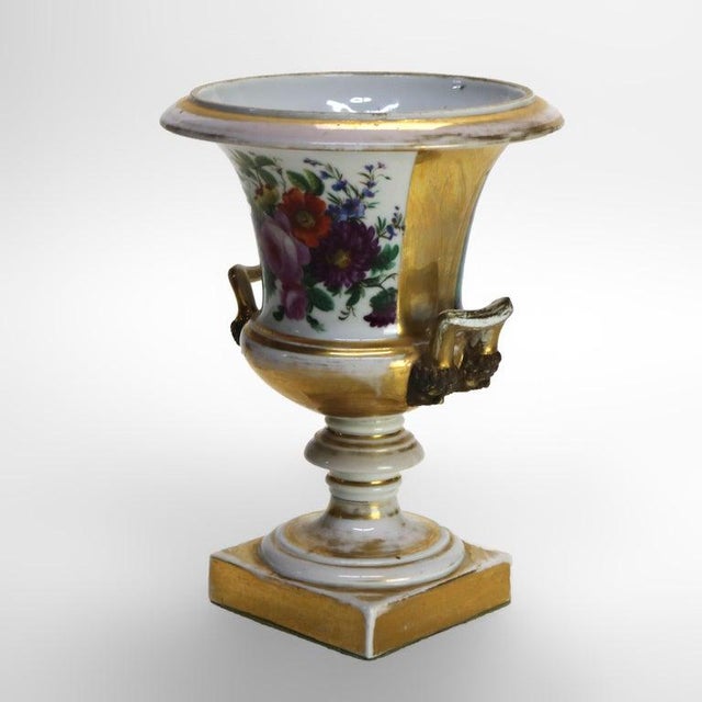 Ceramic Pair of Antique Old Paris Porcelain Portrait Urns C1870 For Sale - Image 7 of 12