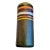 Tall Bitossi 'Fascie Colorate' Décor Cylinder Vase For Sale