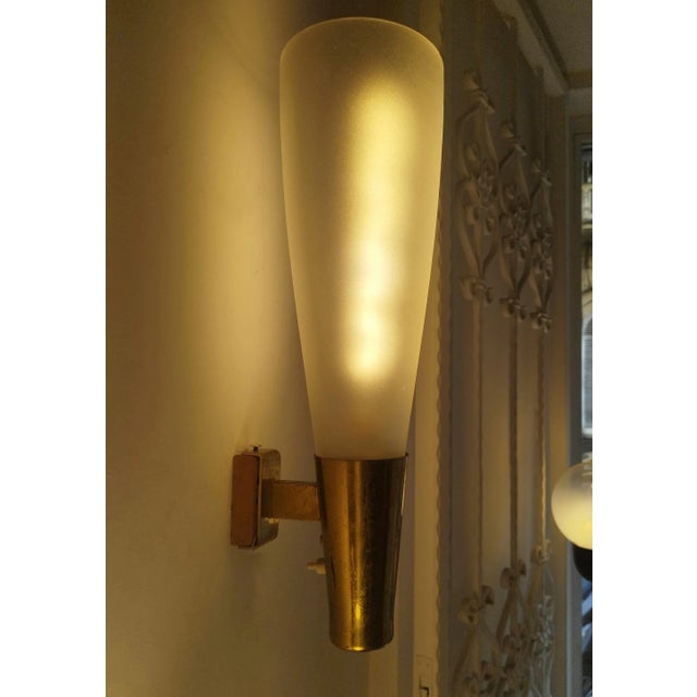 1940s Model 1537 Wall Lamp byPietro Chiesa for Fontana Arte, Italy, 1940s For Sale - Image 5 of 6