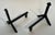Metal 1950s Modernist Cast Iron and Wrought Iron Andirons - a Pair For Sale - Image 7 of 12