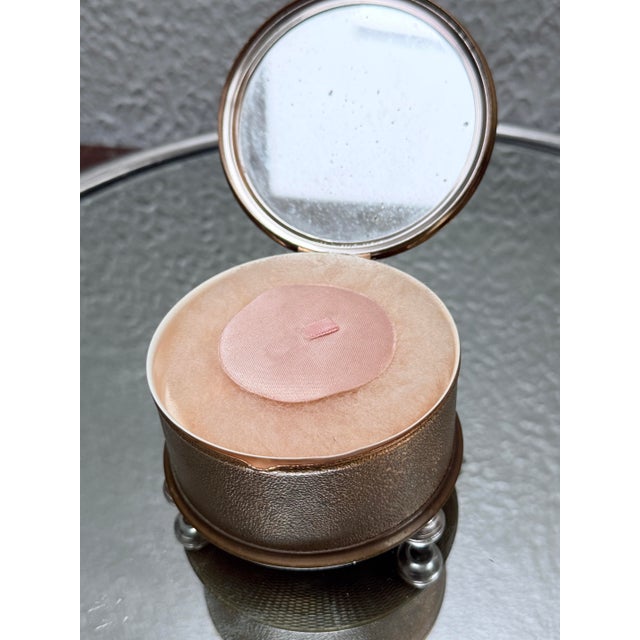Mid-Century Modern Thorens Musical Brass Powder Box From the 1950s For Sale In Cincinnati - Image 6 of 12