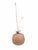 An organic mixed media decor sculpture featuring a hand-formed studio pottery vessel with integrated faux fiddlehead fern...