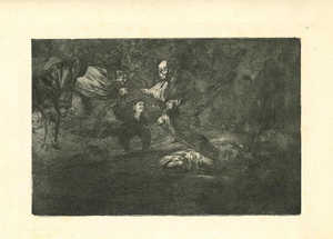 Francisco Goya, Disparate Fúnebre, 1875, Etching