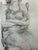 Paper 1945 Double Sided Figure Study Drawing Pencil on Paper 13.5x16.5 For Sale - Image 7 of 7