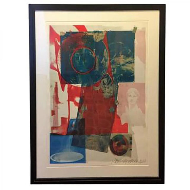 1968 Robert Rauschenberg Pencil Signed Color Lithograph For Sale - Image 9 of 9