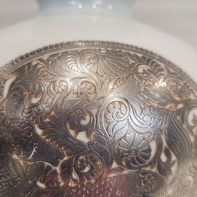 19th Century Chinese Porcelain and Silver Vase by Fabienne Jouvin, France, 1980s For Sale - Image 13 of 17