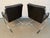 Black Mid 20th Century Leather and Chrome Armchairs Attributed to Rudolf Glatzel for Walter Knoll For Sale - Image 8 of 18