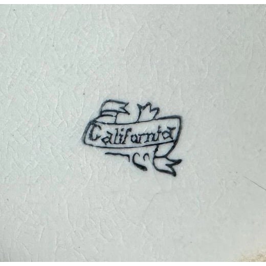 Late 19th Century Large 1895 Antique Victorian Dresden Ironstone Creamware Pitcher -Rare Backstamp For Sale - Image 5 of 6