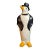 Antique Hubley #463 Cast Iron Dapper Penguin Top Hat Bow Tie Doorstop Circa 1930s For Sale