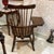 1920s Antique Large Wallace Nutting Windsor Style Writing Arm Chair With Drawers 42”t Brown Wood. For Sale - Image 5 of 7