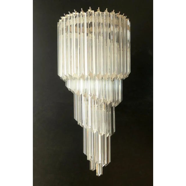 Large Italian Murano Glass Wall Sconces, 1985, Set of 2 For Sale - Image 10 of 14