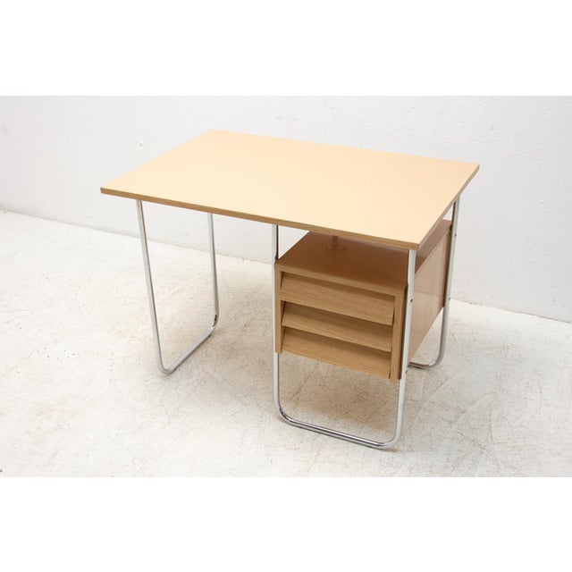 Mid-Century Czechoslovakian Chrome and Formica Writing Desk, 1950s For Sale - Image 17 of 18