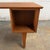 Wood Compact Vintage Danish Modern Teak Writing Desk With Side and Rear Bookshelves For Sale - Image 7 of 10