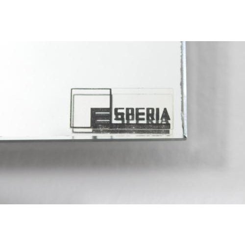 Rectangular Wall Mirror with Golden Brass Frame attributed to Angelo Brotto for Esperia, Italy, 1970 For Sale - Image 6 of 18