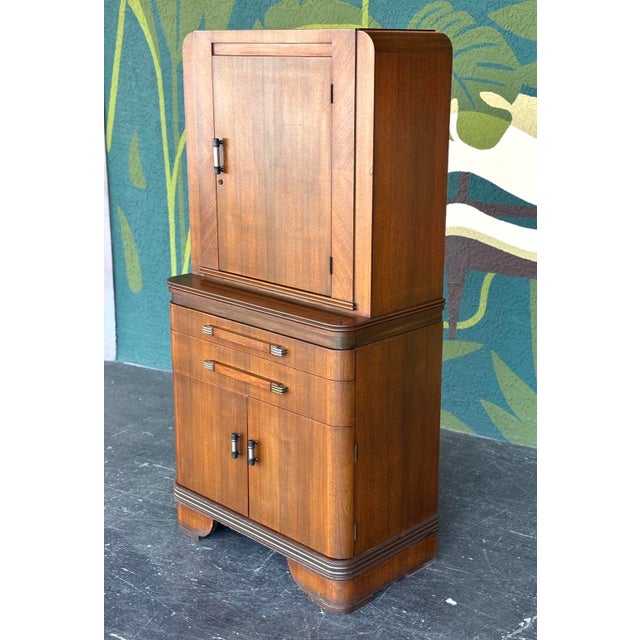 Wood Art Deco Hamilton Medical Cabinet For Sale - Image 7 of 15