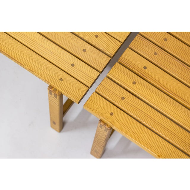 Set of Swedish Pine Benches, 1960s For Sale - Image 6 of 15