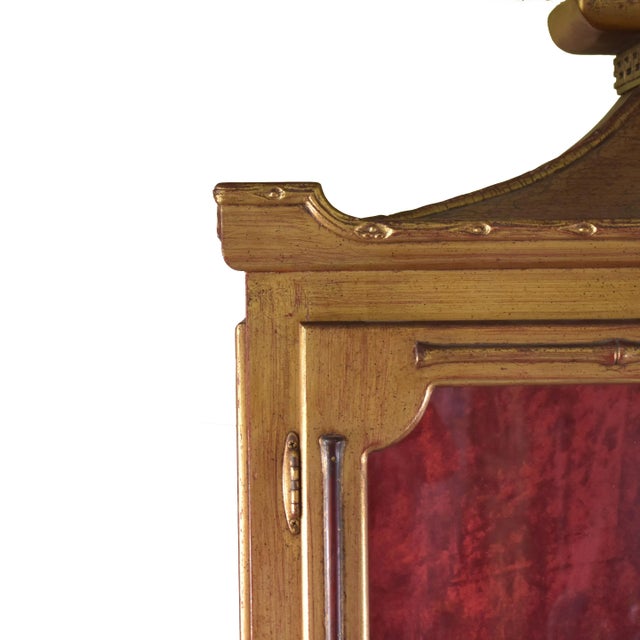 1970s Illuminated Gold Leaf Pagoda Cabinet For Sale In West Palm - Image 6 of 8