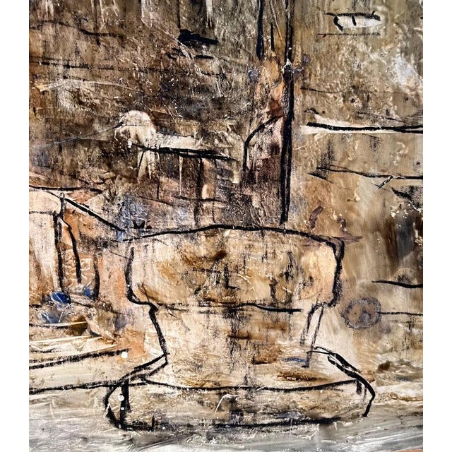 Vivaldo Martini, City Facades, Oil on Canvas, 1963 For Sale - Image 4 of 10