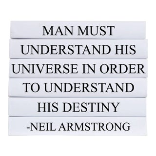 Decorative Books - Quote Book Stack - "Understand His Destiny" For Sale