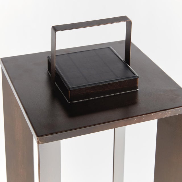 Contemporary Hanley Solar Led Lantern 24" For Sale - Image 3 of 5