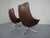 Metal Danish Pirouette Swivel Chair in Leather by H. W. Klein for Bramin, 1960s For Sale - Image 7 of 18