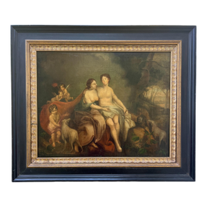 18th Century German Old Master Painting “Diana and Endymion“Signed