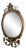 Antique 1830s Giltwood and Gilded Gesso Girandole Mirror For Sale