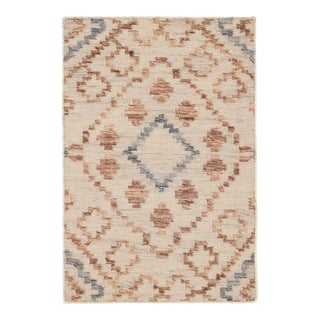 Kit Kemp for Dash & Albert Jelly Roll Sky Woven Wool Rug, 2'6" x 8' For Sale