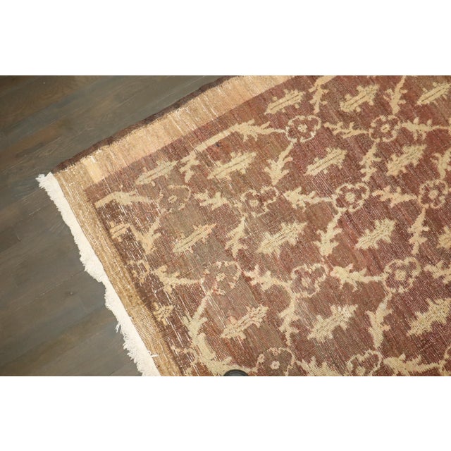 Textile Vintage Zabihi Collection Turkish Konya Square Room Size Rug - 7'11" x 9'2" For Sale - Image 7 of 12