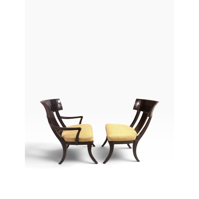 Henredon Henredon Neoclassical Klismos Mahogany Dining Chairs, Set of 6, 2007 For Sale - Image 4 of 17