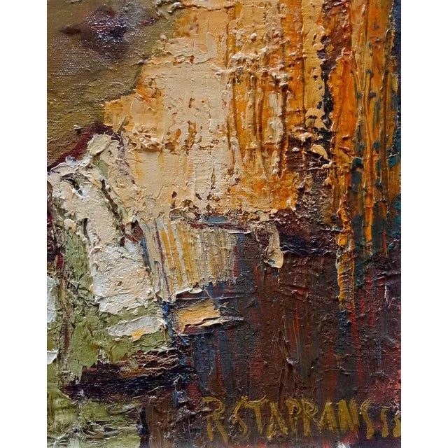 Raimonds Staprаns, Portrait of Woman, 1955, Oil on Canvas For Sale - Image 4 of 10