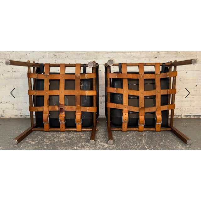 Rare Mid-Century Safari Chairs After Arne Norell For Sale - Image 12 of 15
