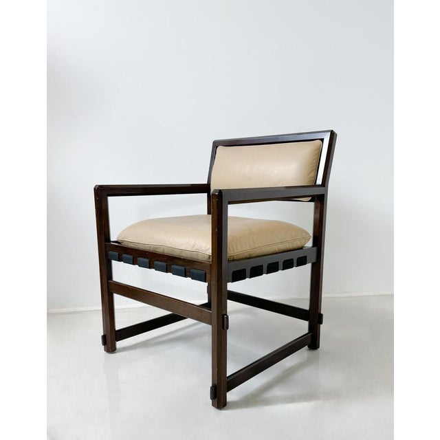 Mid-Century Modern Armchairs attributed to Edward Wormley for Dunbar, Set of 6 For Sale - Image 5 of 8