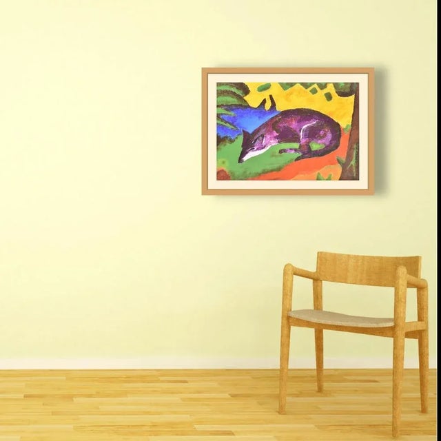 1970s Cora De Groot, Fox, Gouache on Paper, 1970s, Framed For Sale - Image 5 of 8