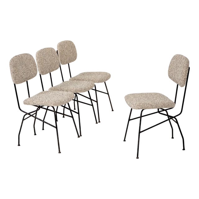 Model Cocorita Dining Chairs by Gastone Rinaldi for Rima, Italy, 1950s, Set of 4 For Sale