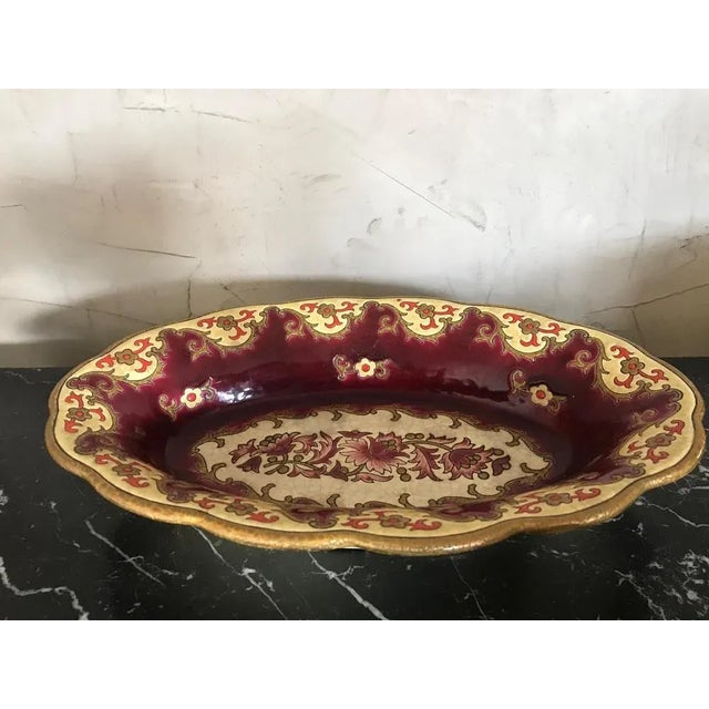 Vintage Earthenware Plate, 1950s For Sale - Image 3 of 10