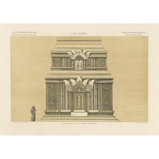 One of the Faces of the Pyramid of Peunom, 1873-1875, Engraving For Sale
