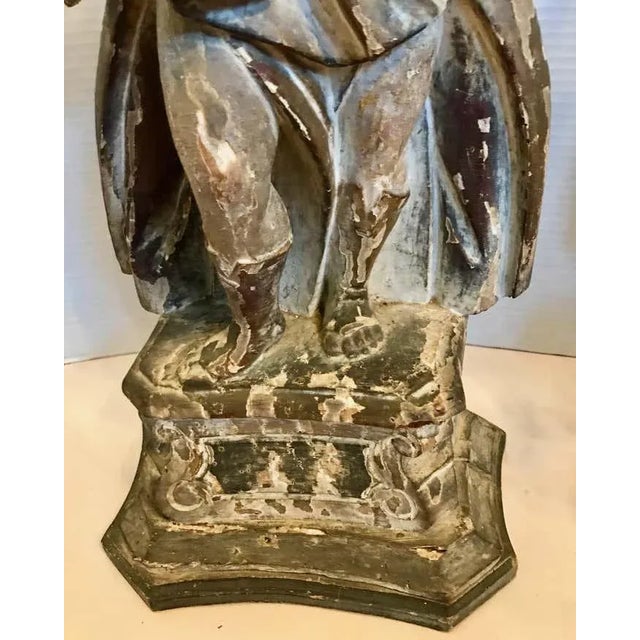 17th Century Pair of 17th Century Italian Figural Prickets Now Mounted as Lamps For Sale - Image 5 of 12