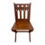 Brown Antique Gothic Revival Oak X-Frame Accent Chair. For Sale - Image 8 of 10