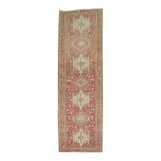 Early 20th Century Narrow Zabihi Collection Persian Neutral Heriz Runner - 2'3" x 7'2" For Sale