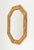 Mid-Century Wall Mirror Rattan and Bamboo Vivai Del Sud Style, Italy, 1970s For Sale - Image 9 of 12