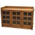 Contemporary Crafters and Weavers Mission Oak 3 Door Console in Walnut For Sale - Image 3 of 6