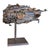 Brutalist Ship / Fish Assembled Sculpturein Steel by Jacques Dufrane, 2000 For Sale - Image 18 of 18